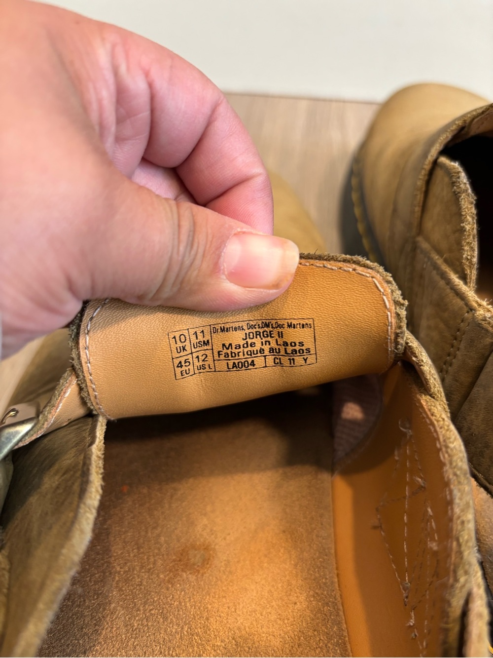 Dr. Martens Jorge II Women’s Size 12 Mens 11 Slingback Mules Savanna Tan Brown - Picture 5 of 6